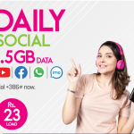 zong 1 day/24 hours/ daily internet packages
