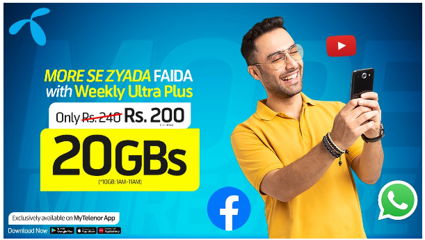 Telenor 4G New internet Packages Weekly