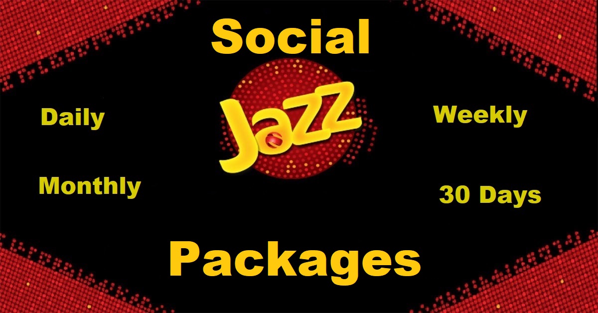 Jazz Social Package Monthly, Weekly & Daily Code Price