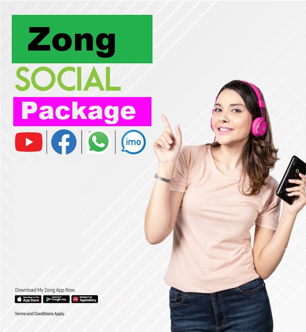 Zong Social Package Code 2023 Daily Weekly Monthly