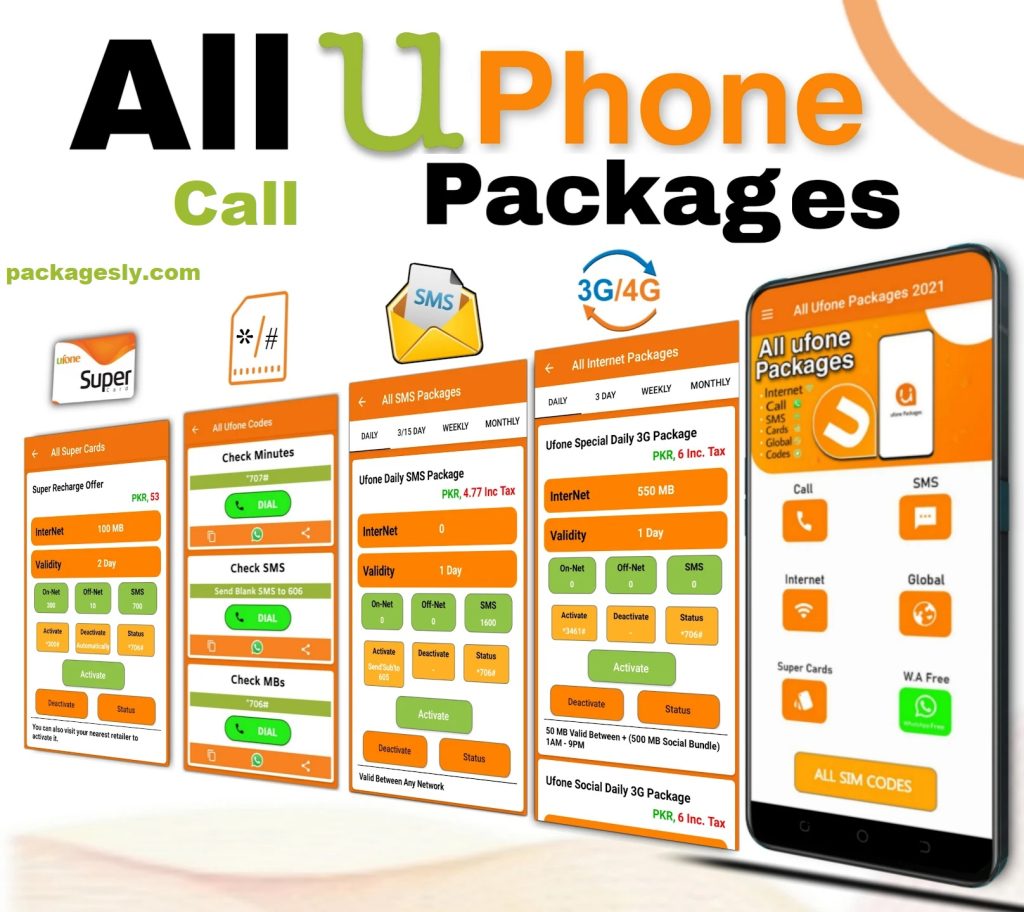 Ufone Call Packages Monthly, Weekly & Daily Code 2023