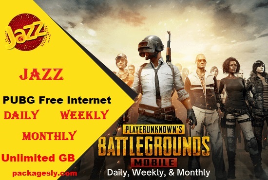 Jazz PUBG Package Daily Weekly Monthly Code 2023