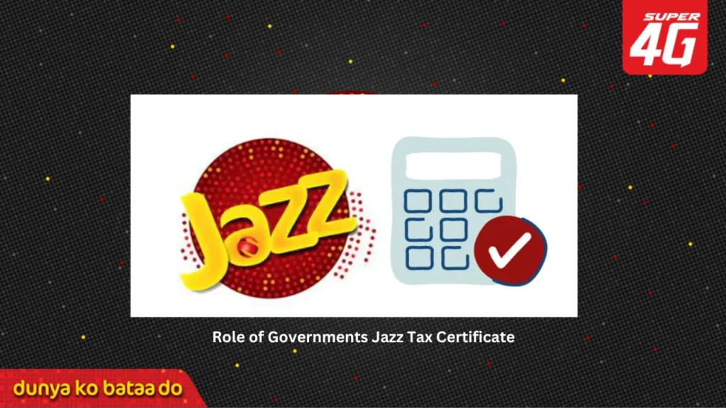 Role of Governments Jazz Tax Certificate