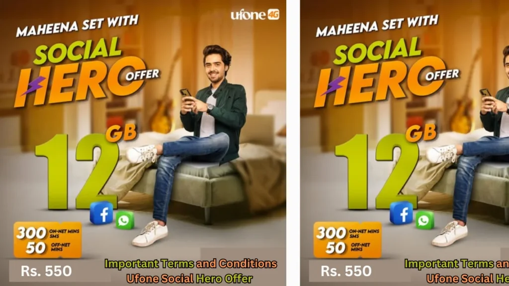 Important Terms and Conditions Ufone Social Hero Offer 