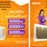 Ufone 2 Month Band Sim Offer Code Activate It Know