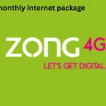 zong monthly internet package