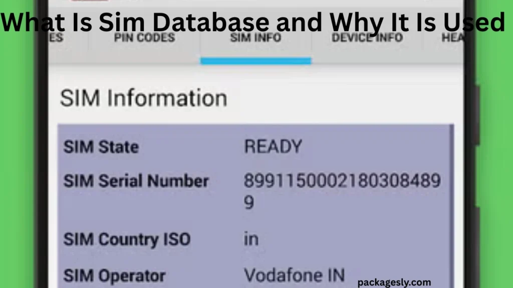 What Is Sim Database and Why It Is Used