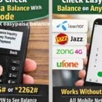 how to check easypaisa balance with code