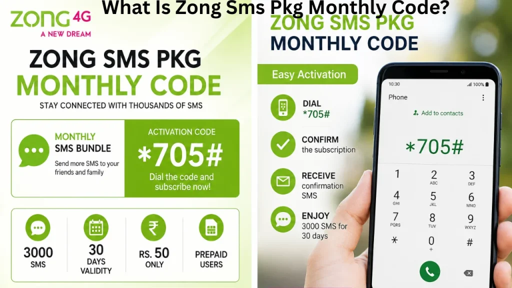What Is Zong Sms Pkg Monthly Code
